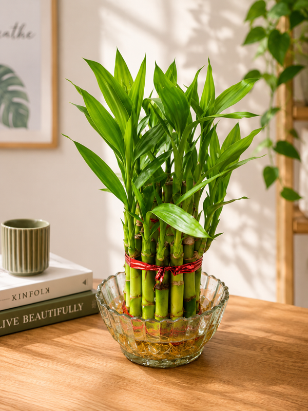 2 Layer Lucky Bamboo Plant