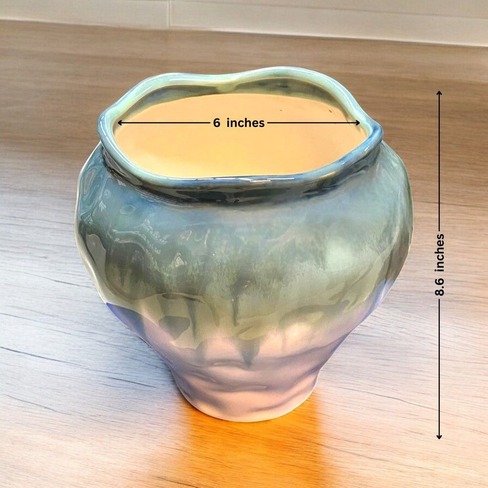 Designer planter with color shade