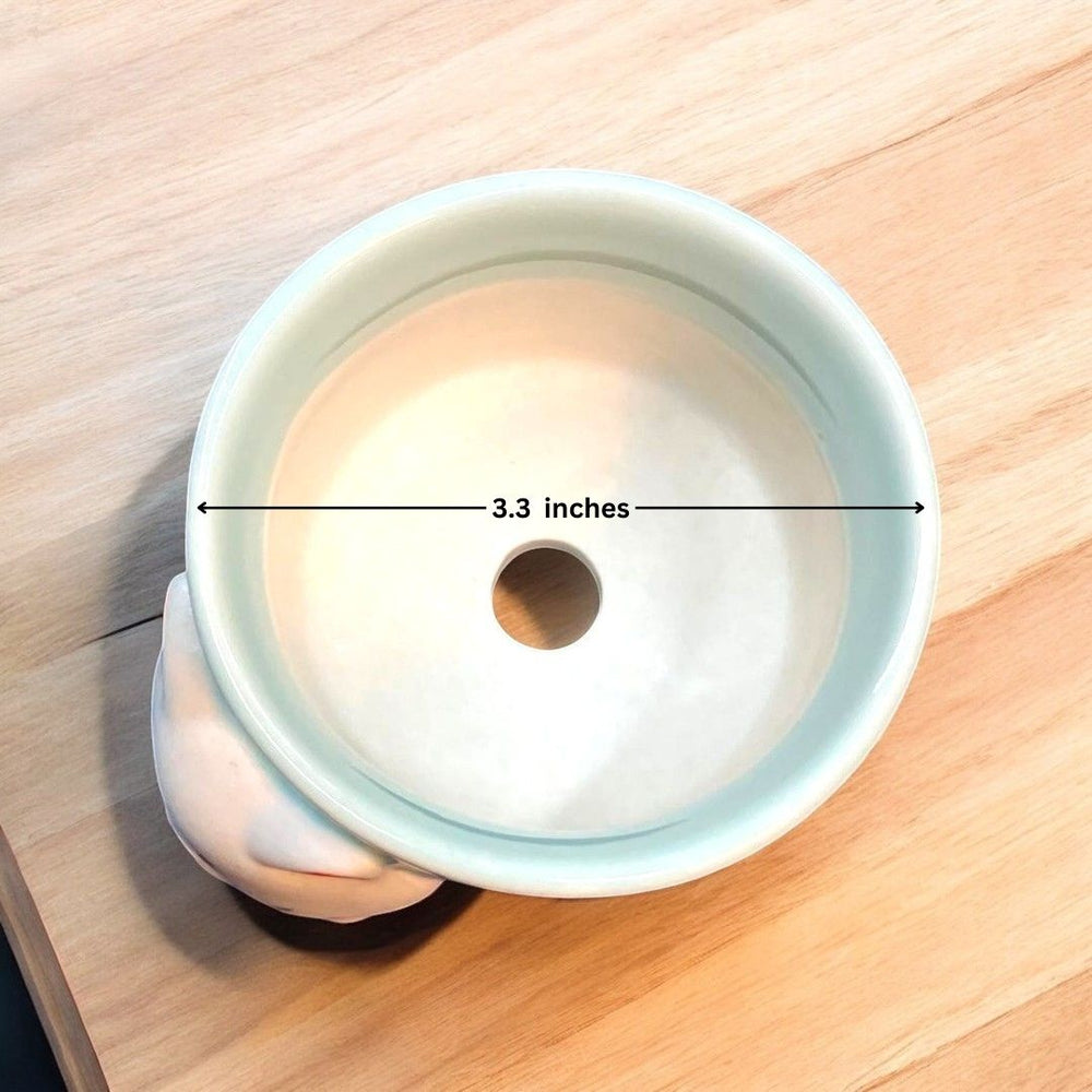 Cat Face Mug Shape Ceramic Planter