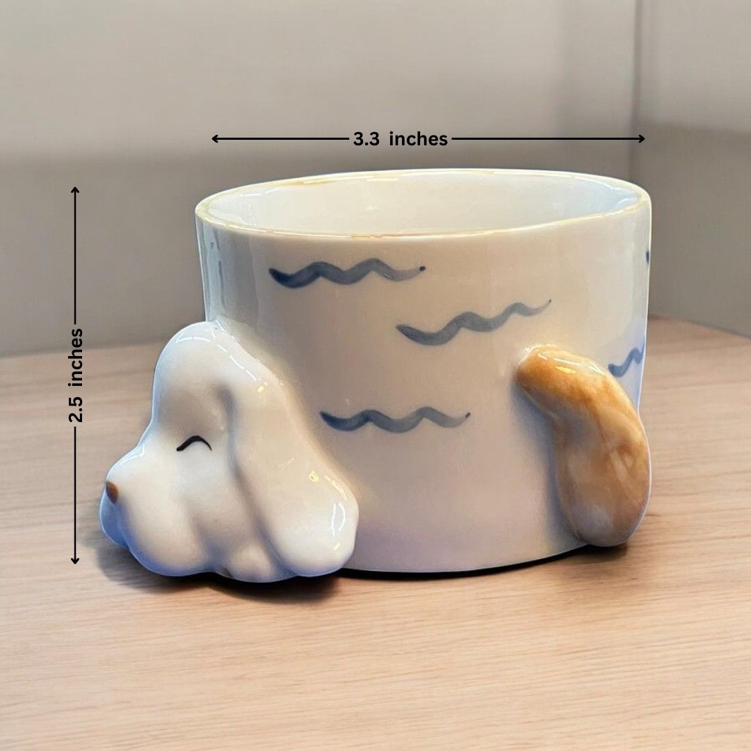 Dog Shape Mug Ceramic Planter