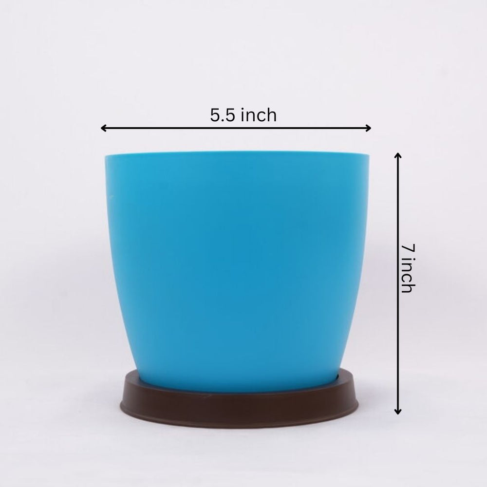 Creative Farmer Flower Pot Ronda With Tray