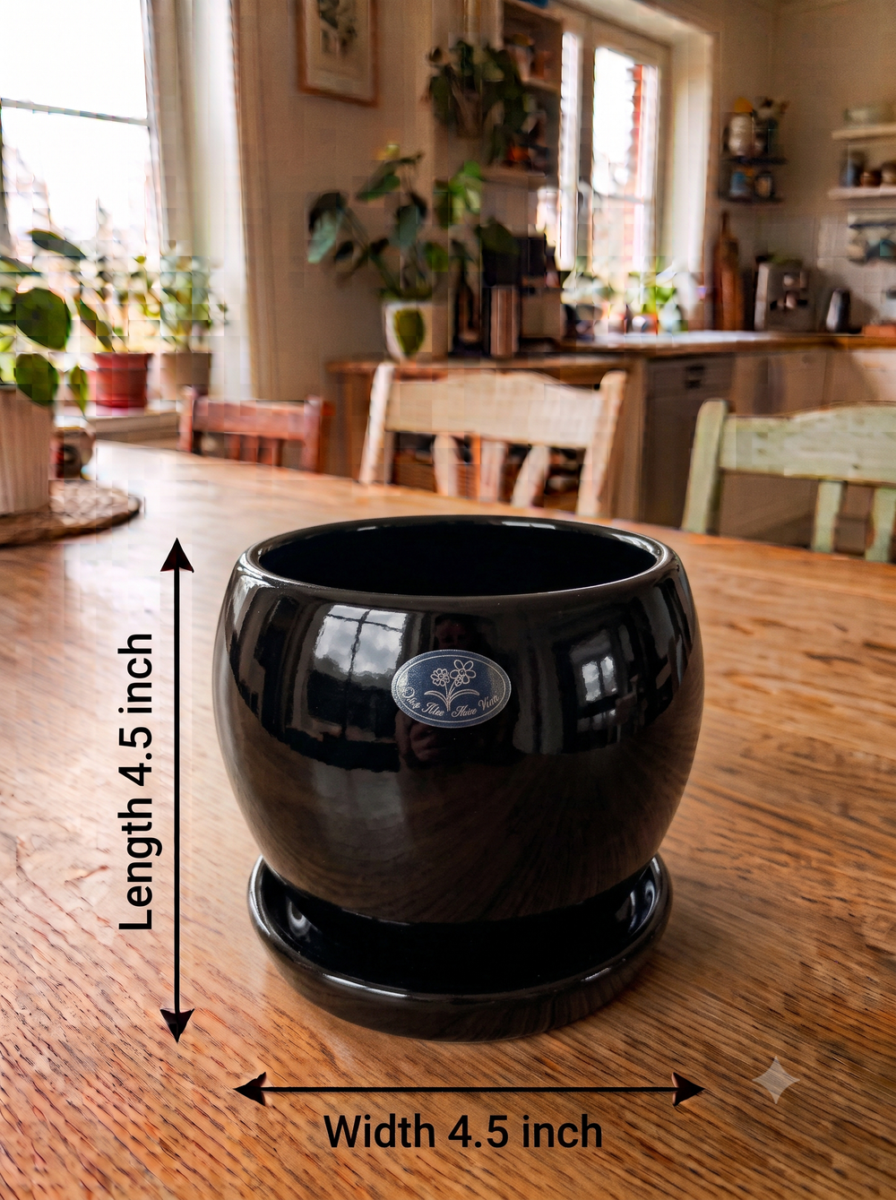 Apple Planter - Classic in Black