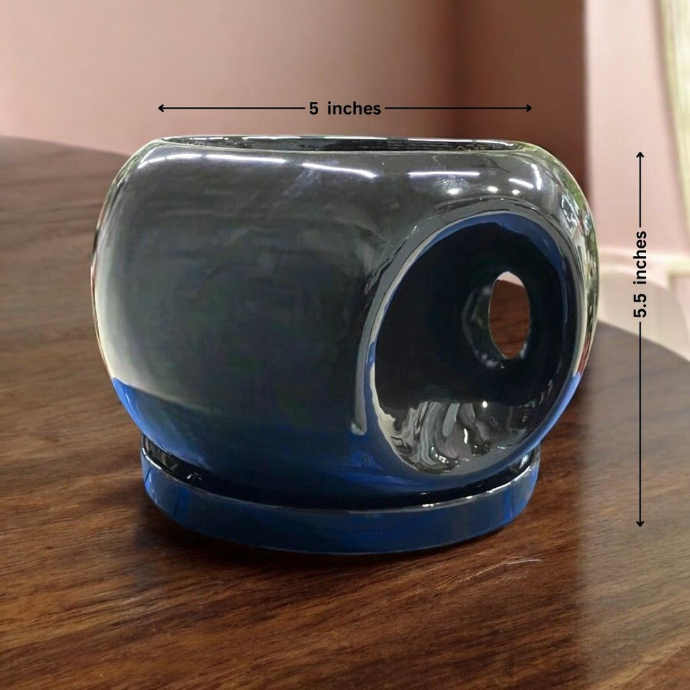 Apple pot with handle and tray