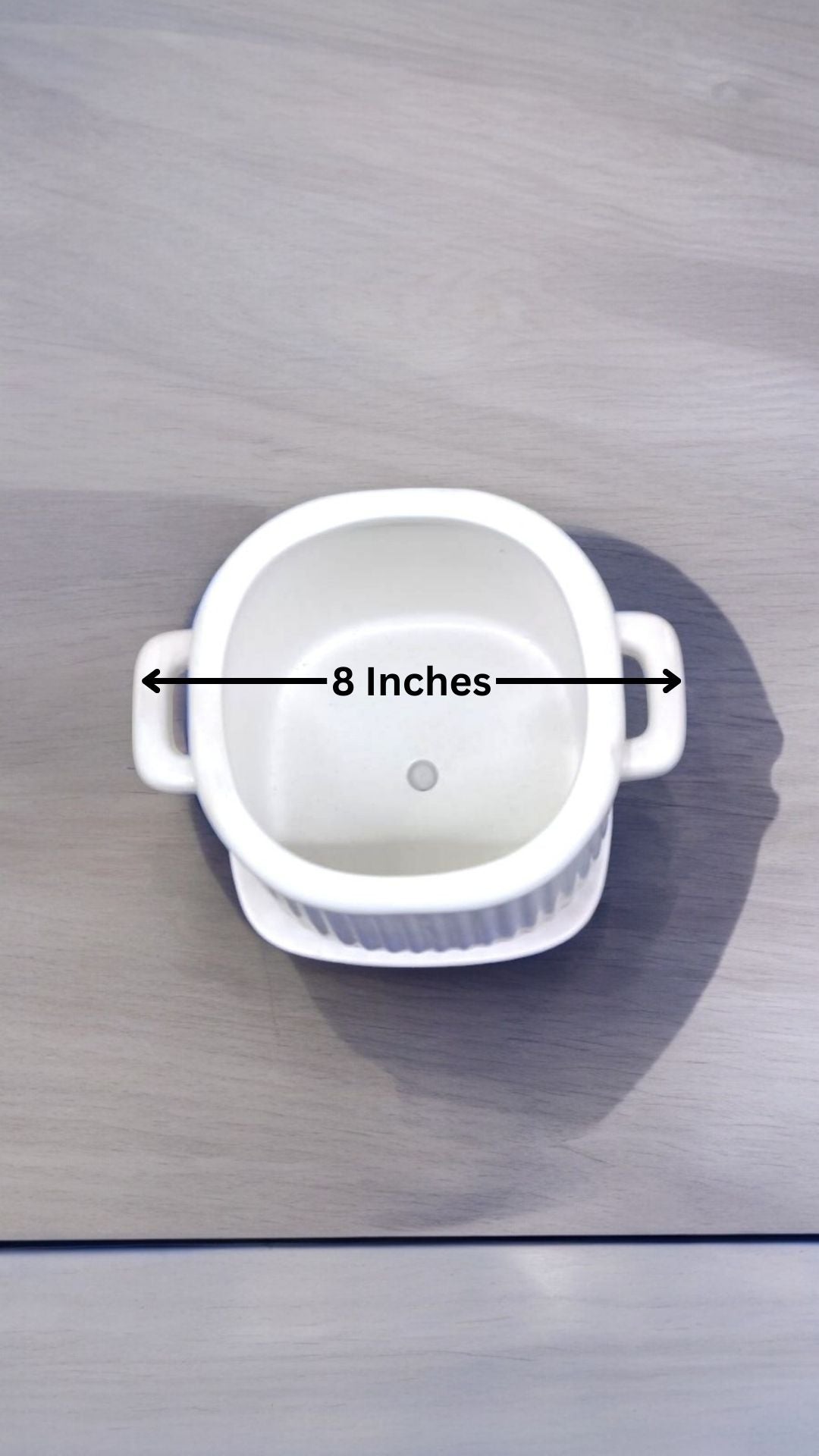 Ceramic Handle Pot with Tray