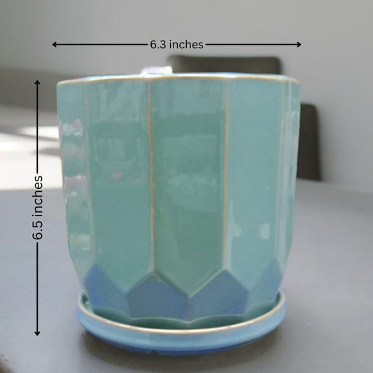 Designer Pot With Tray