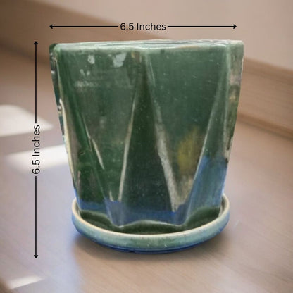 Designer Pot With Tray