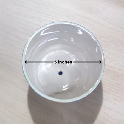 Cylindrical Shaped Planter with Round Edge