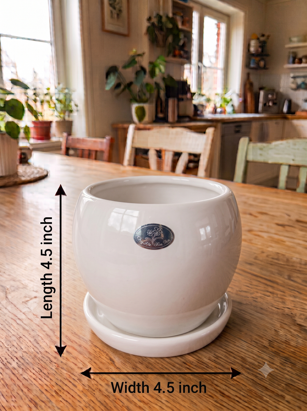 Apple Planter - Classic in White