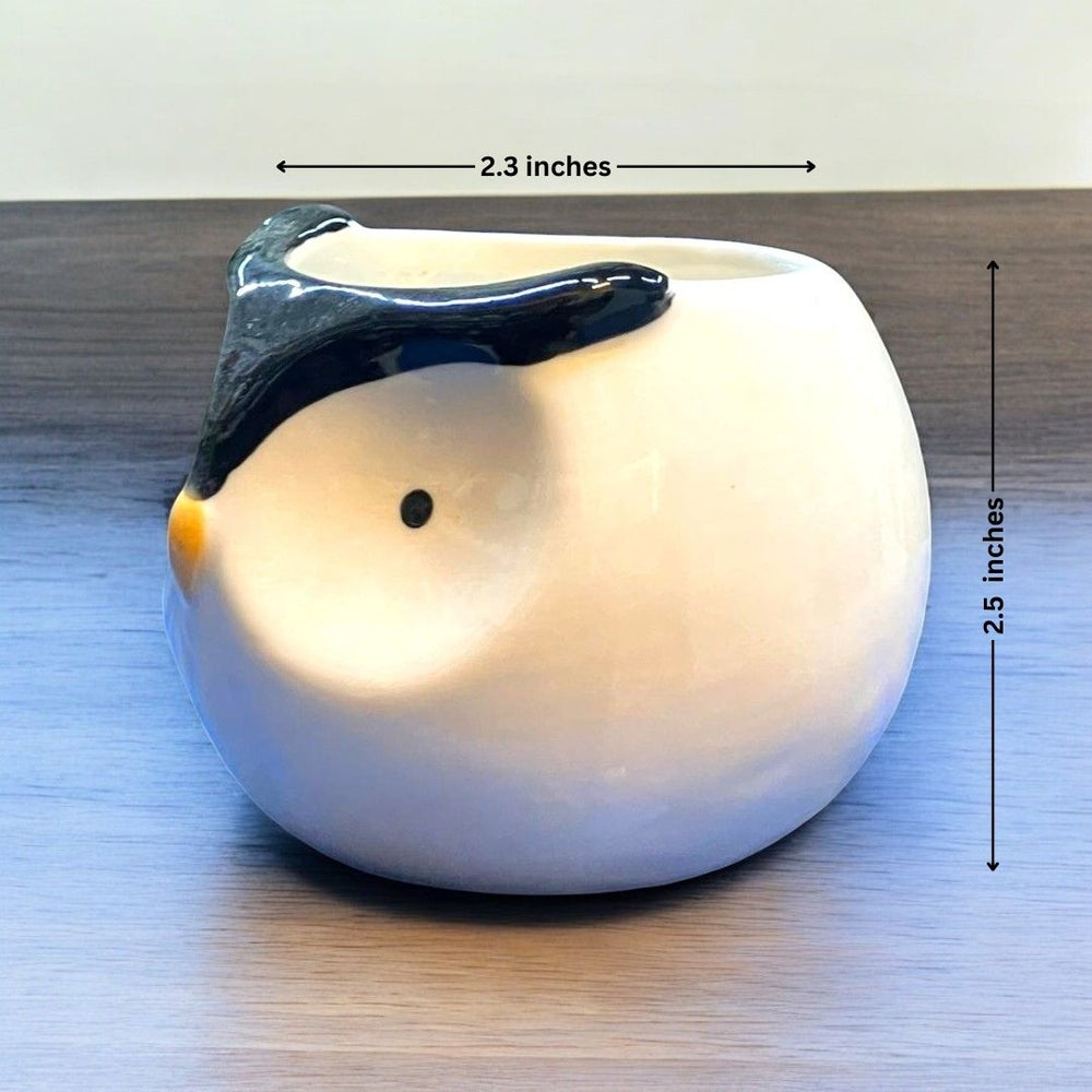 Owl Face Shape Ceramic Planter