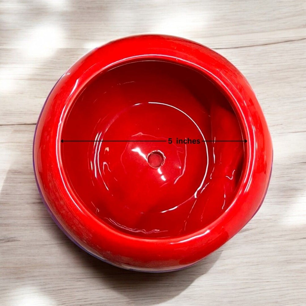 Apple pot with handle and tray