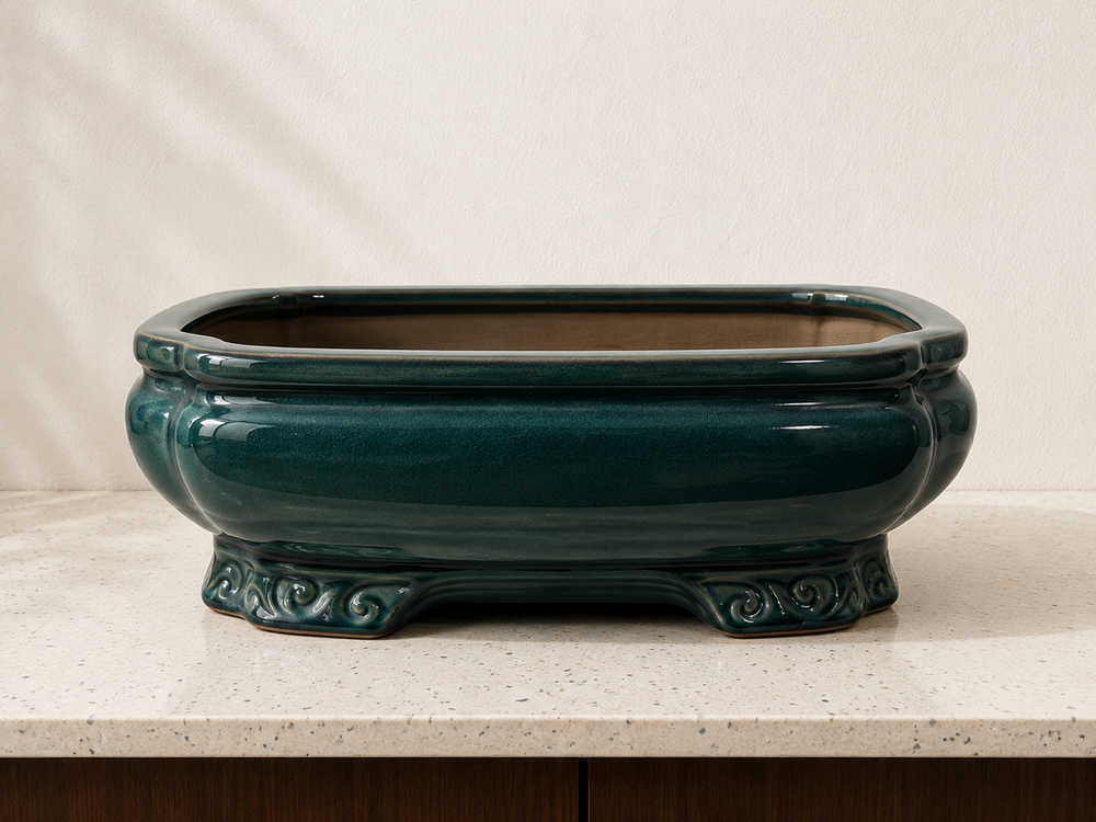 Emerald Harmony Bonsai Planter
