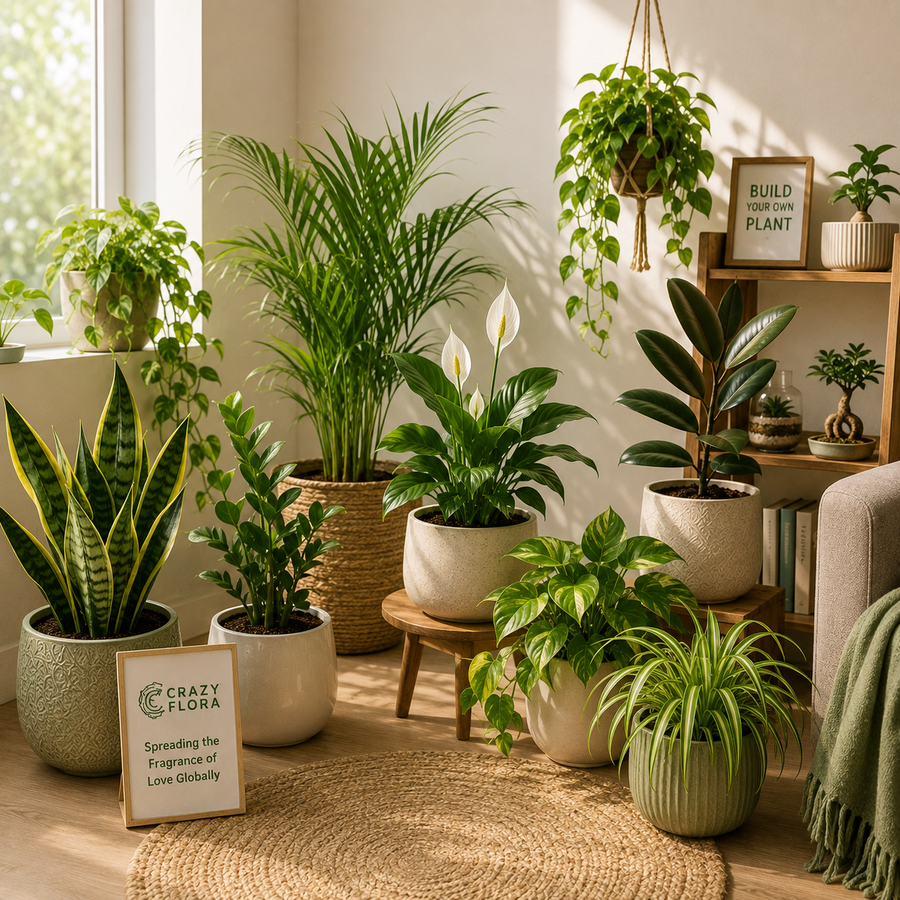Buy Indoor Plants for Home in Bangalore – The Ultimate Guide by CrazyFlora