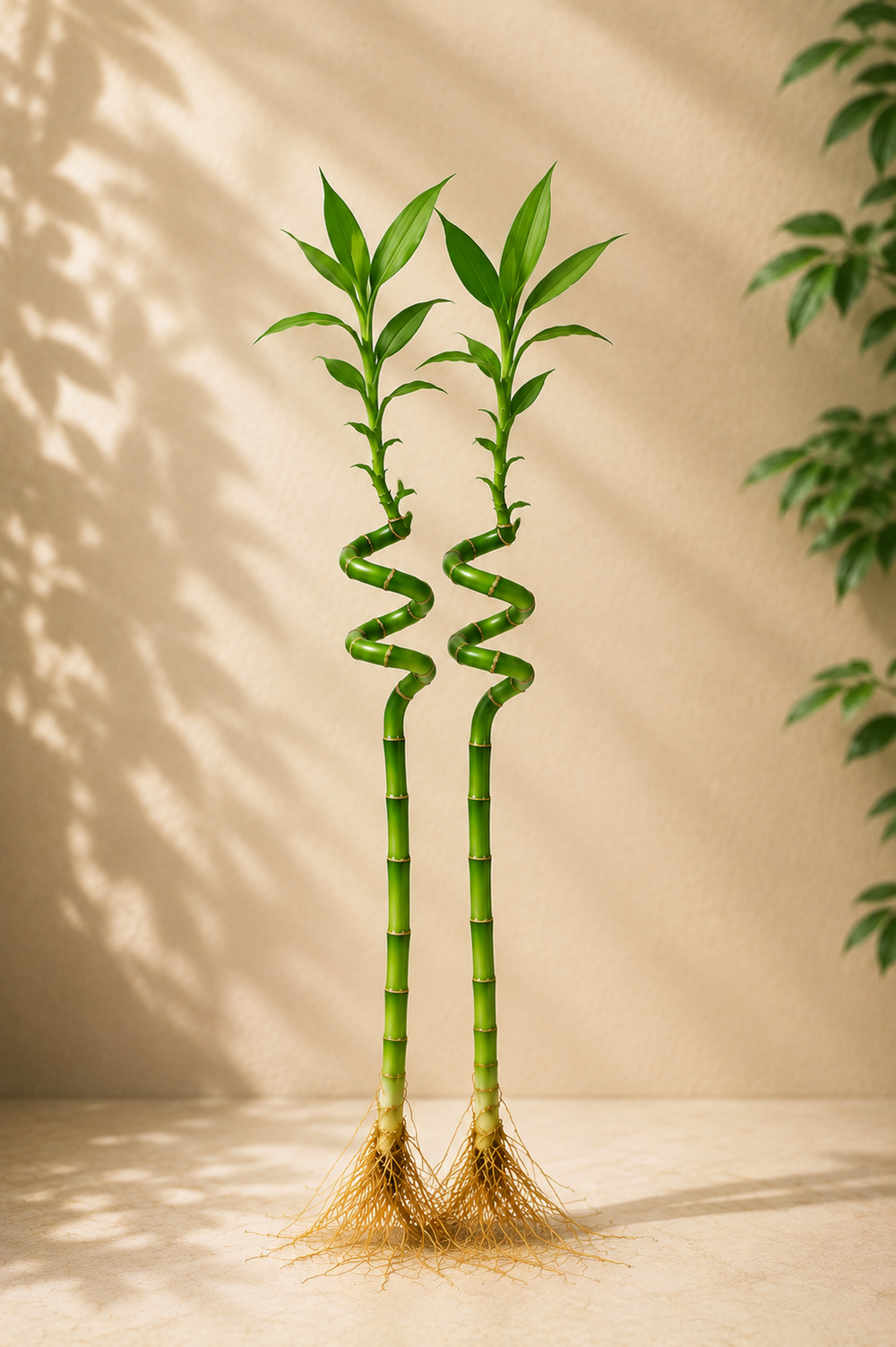 Feng Shui Spiral Lucky Bamboo Plant - 90 cm