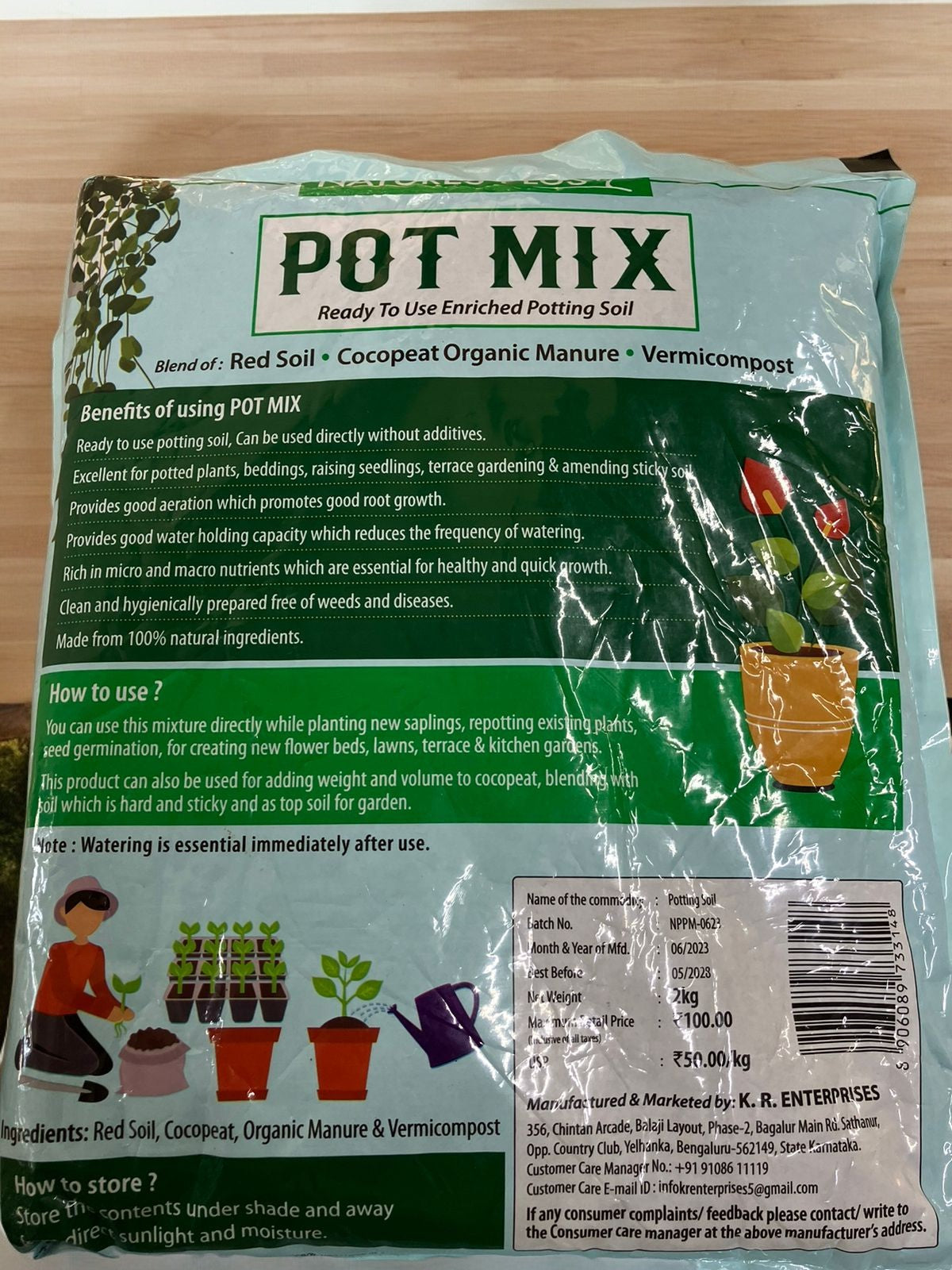 Natures Plus Pot Mix (Organic Manure)